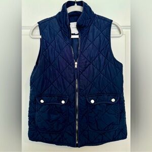 Thread & Supply Lightly Quilted Navy Blue Vest